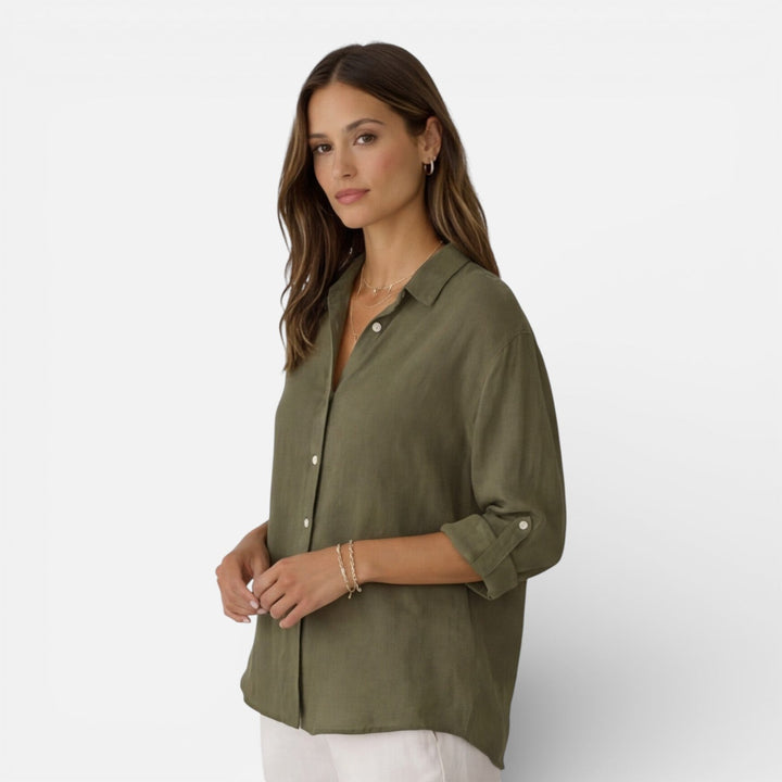Tamsin | Women Clothing Linen Button-Down Shirt