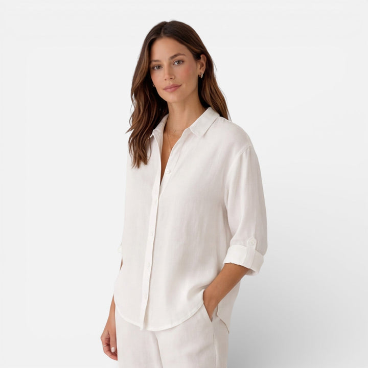 Tamsin | Women Clothing Linen Button-Down Shirt