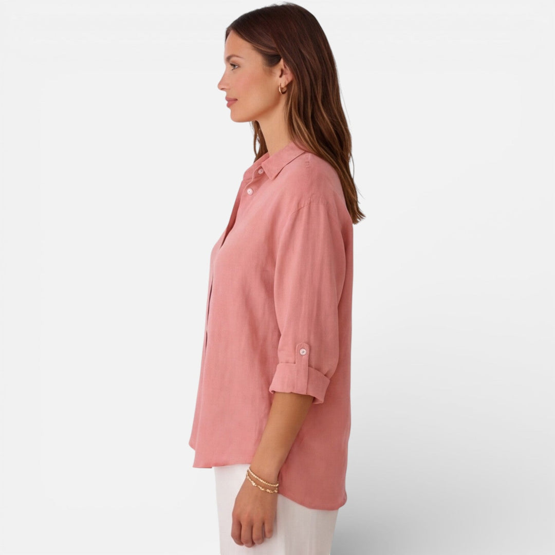 Tamsin | Women Clothing Linen Button-Down Shirt