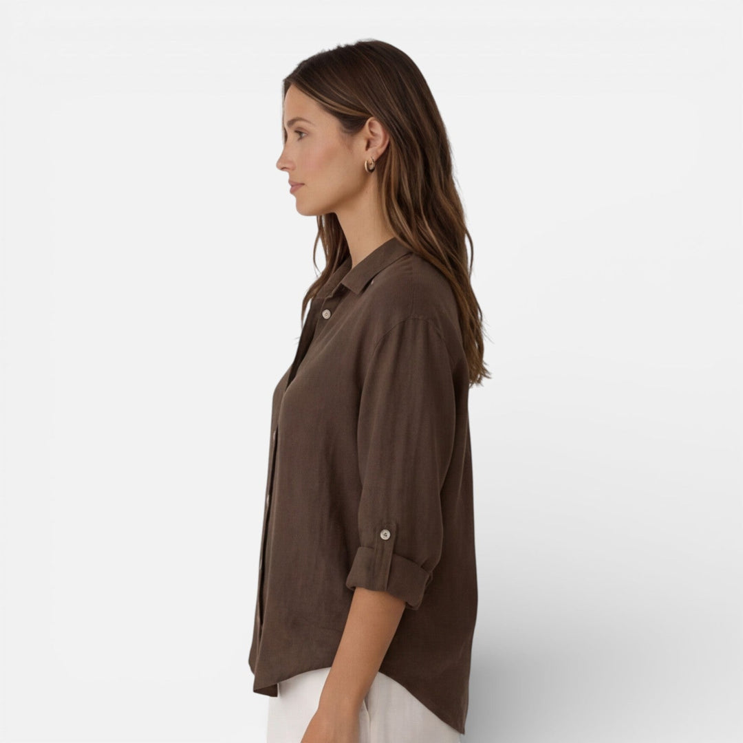 Tamsin | Women Clothing Linen Button-Down Shirt