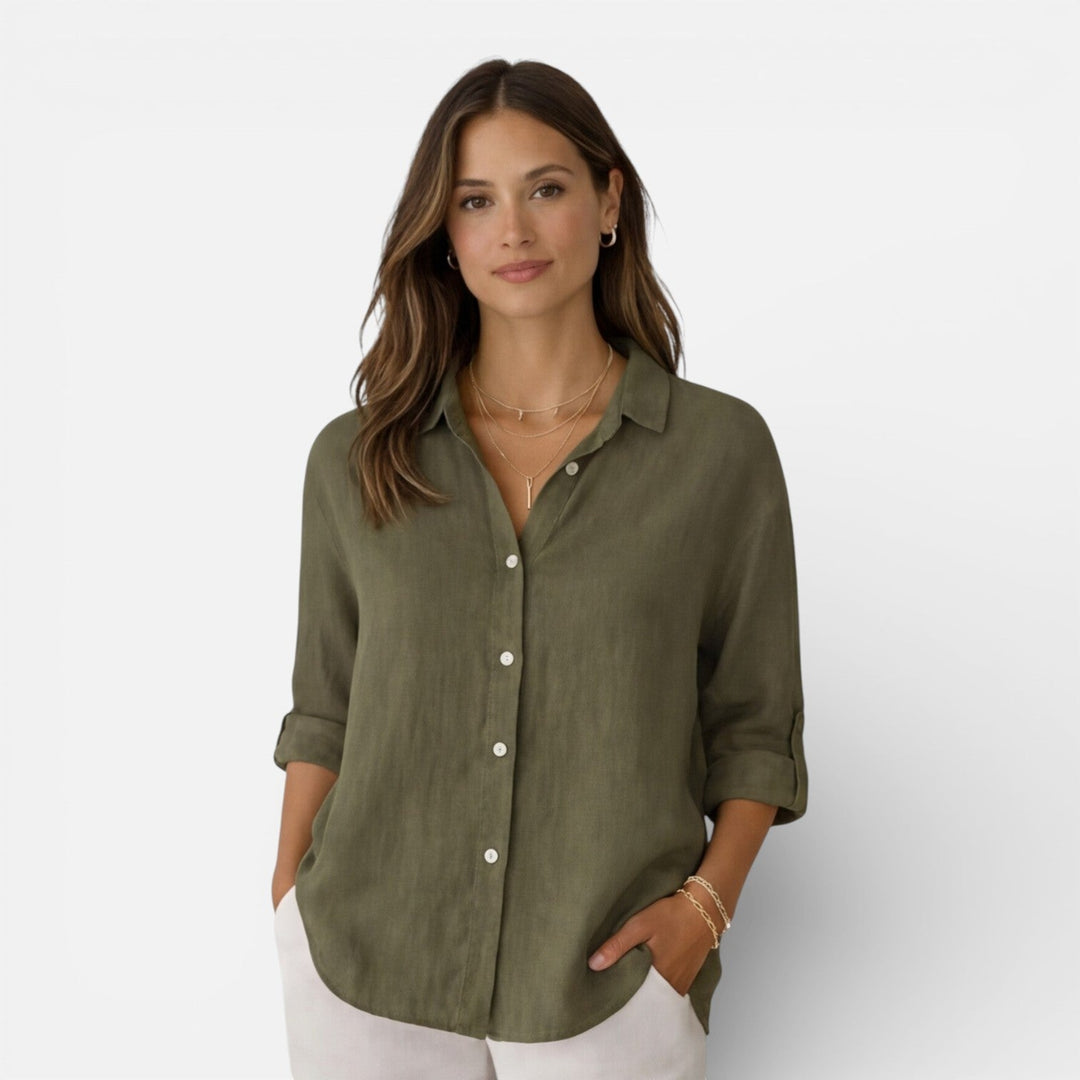 Tamsin | Women Clothing Linen Button-Down Shirt