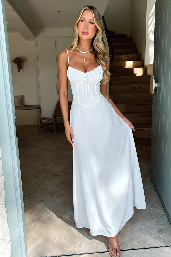 Harriet | Wedding Guest Corset Maxi Dress