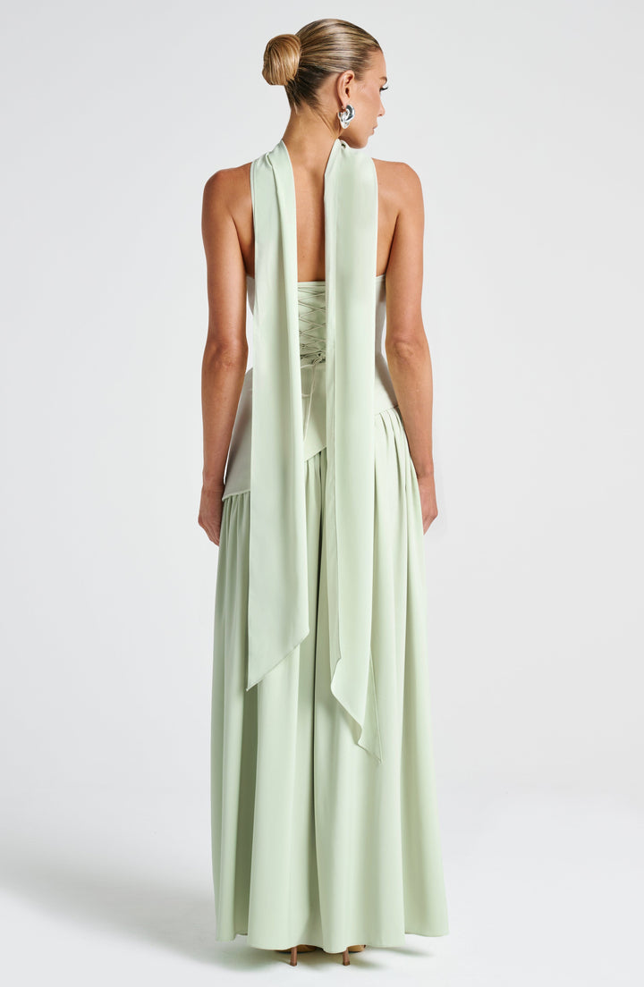 Pippa | Wedding Guest Pleated Maxi Dress with Choker