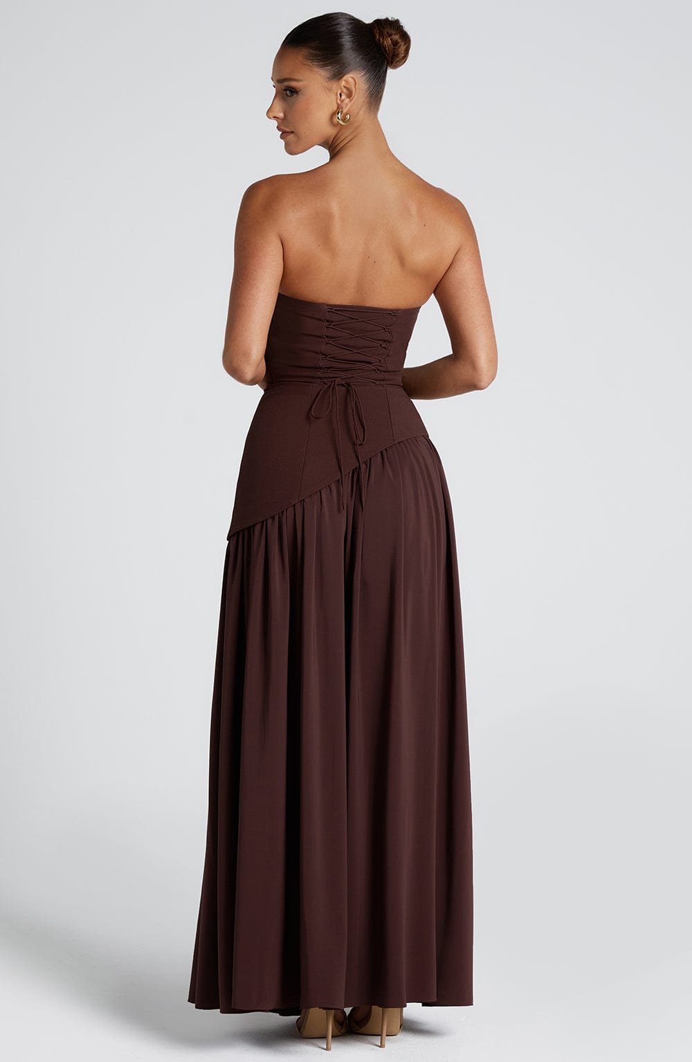 Pippa | Wedding Guest Pleated Maxi Dress with Choker