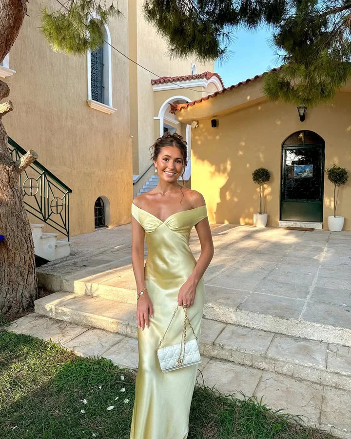 Willow | Wedding Guest Satin Maxi Dress
