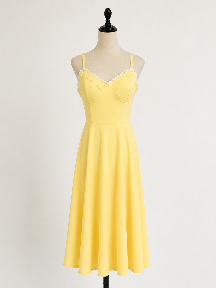 Elsie | Wedding Guest Bustier Midi Dress Women
