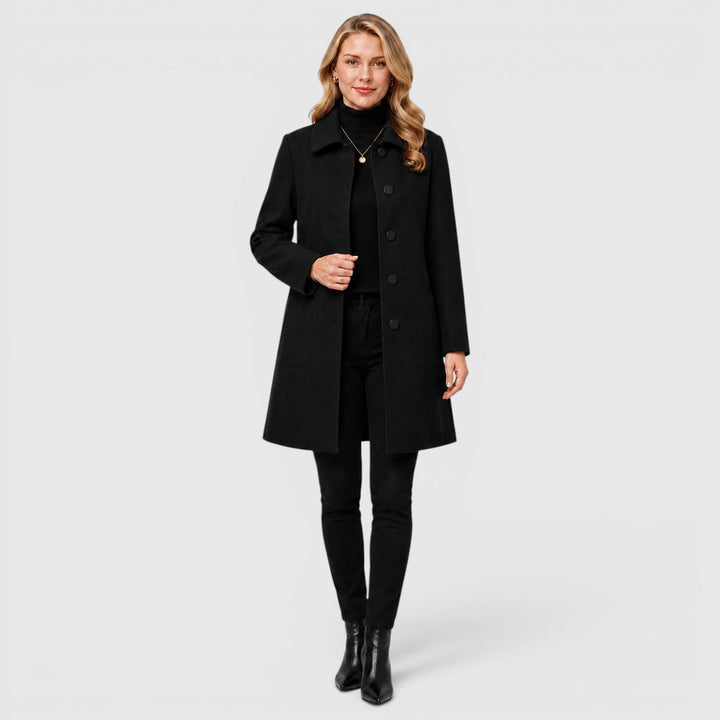 Felicity | Womens Coat Button-Front Wool Jacket