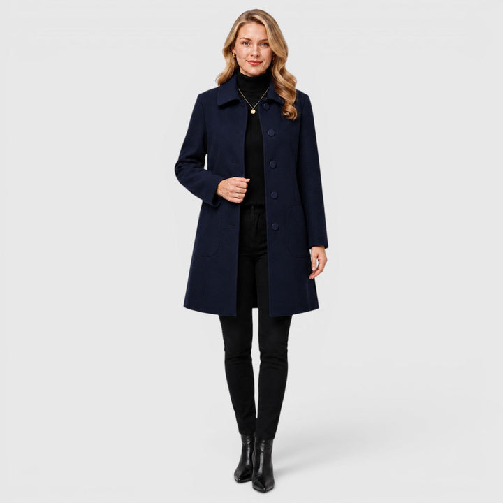Felicity | Womens Coat Button-Front Wool Jacket