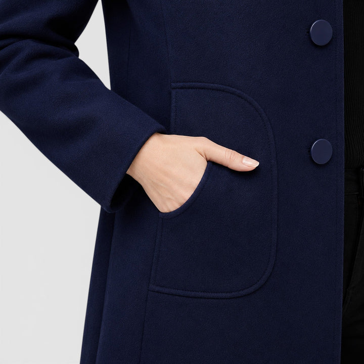 Felicity | Womens Coat Button-Front Wool Jacket