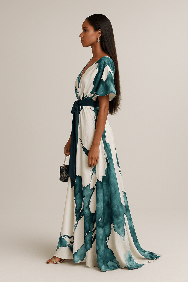 Bronte | Wedding Guest Floral Maxi Wrap Dress