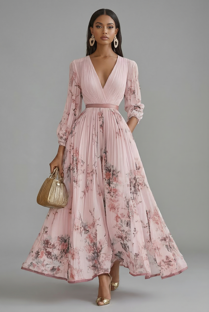 Sophia | Wedding Guest Maxi Wrap Dress