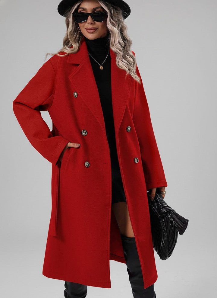 Cressida | Womens Coat Double-Breasted Midi