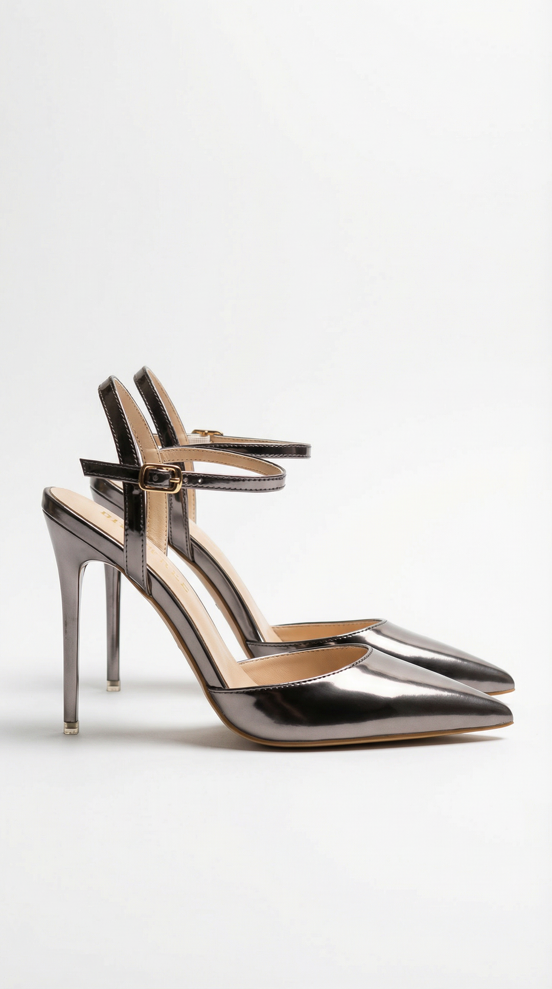 Alice | Metallic Pointed Toe Stiletto Sandals Women