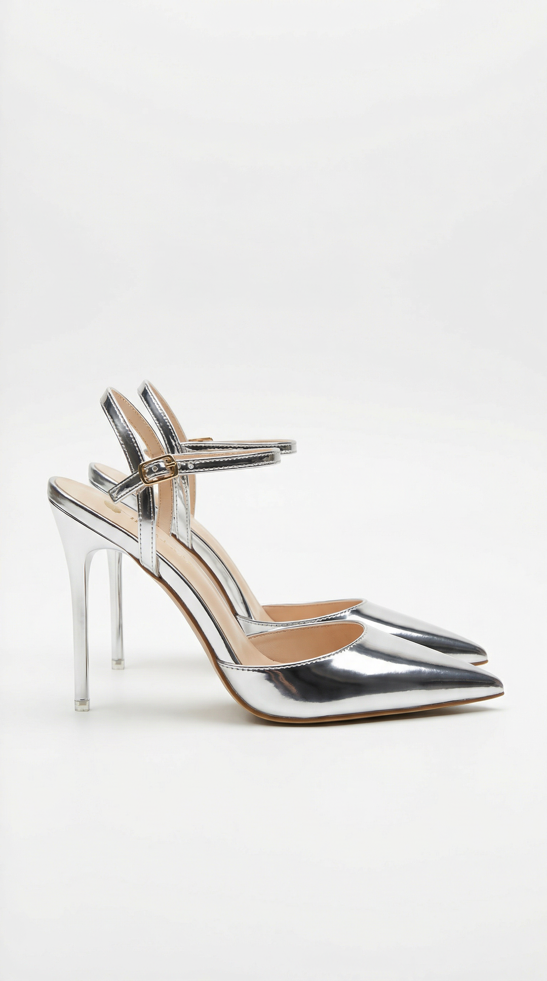 Alice | Metallic Pointed Toe Stiletto Sandals Women