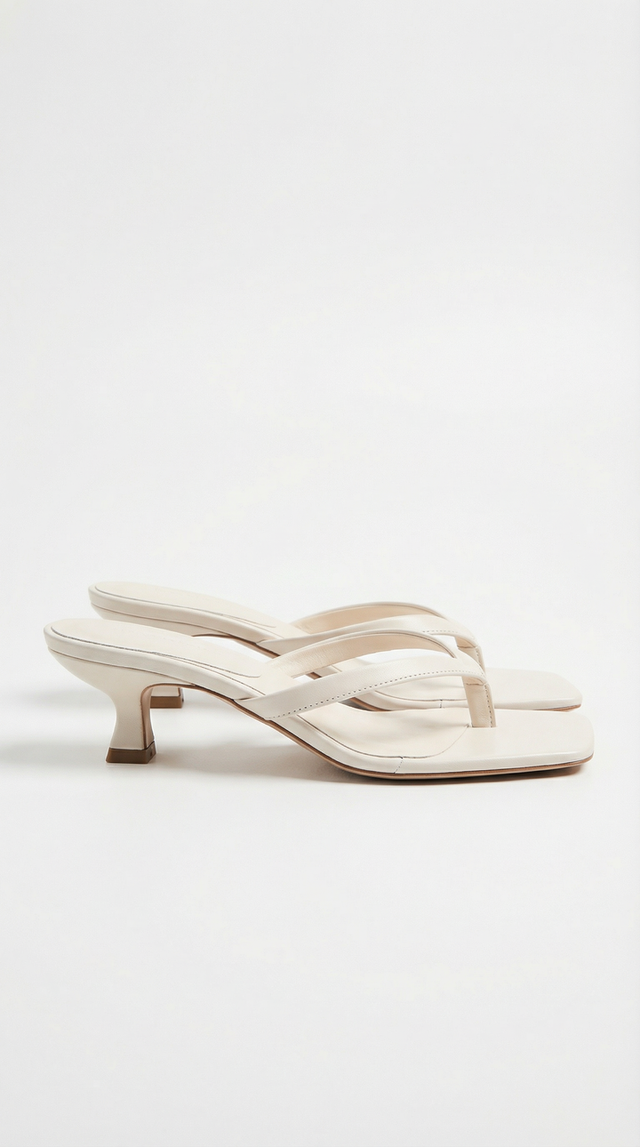 Sophia | Strappy Kitten Heel Mule Sandals
