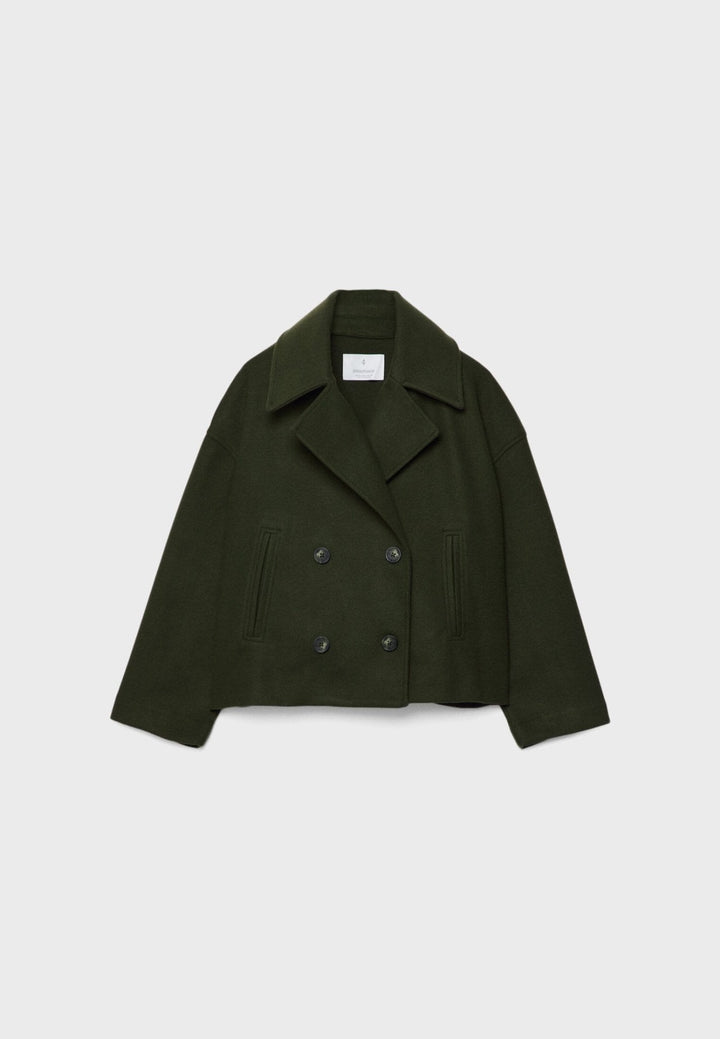 Harriet | Double-Breasted Cropped Womens Coat Jacket