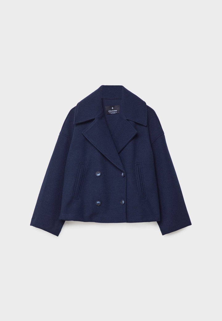 Harriet | Double-Breasted Cropped Womens Coat Jacket