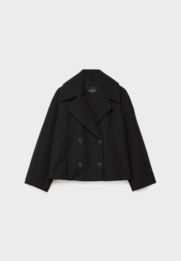 Harriet | Double-Breasted Cropped Womens Coat Jacket