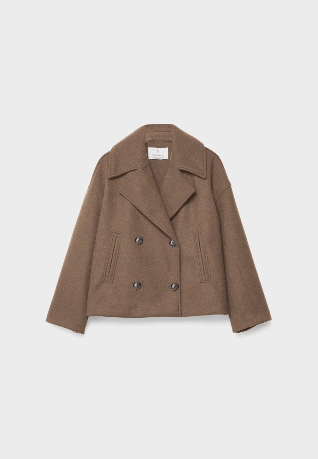 Harriet | Double-Breasted Cropped Womens Coat Jacket
