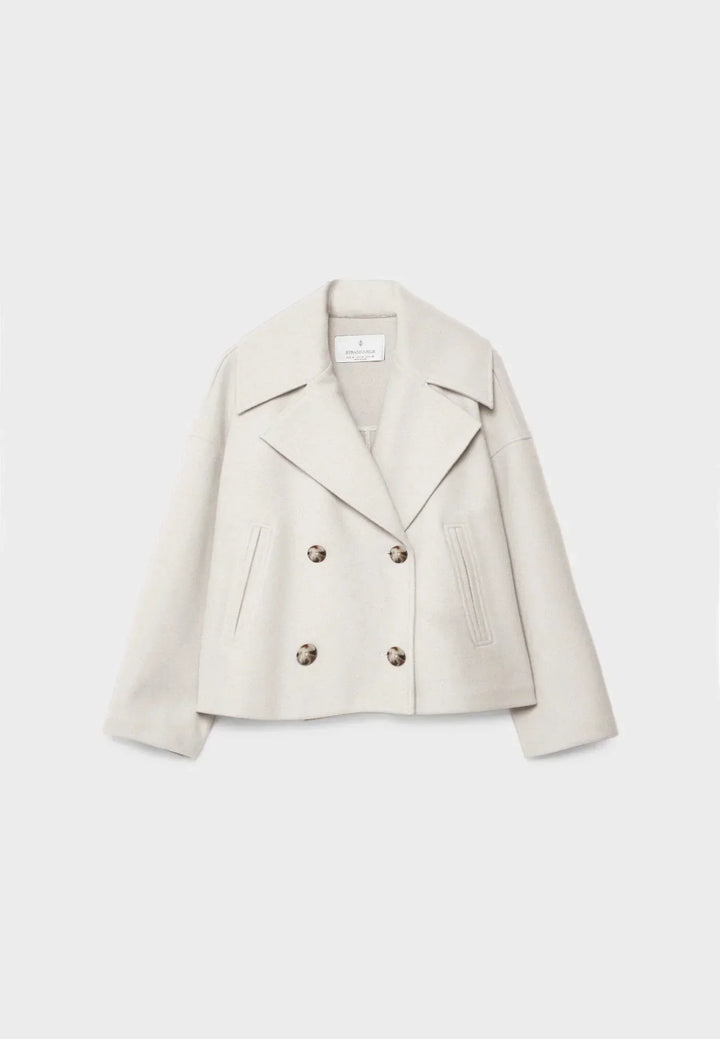 Harriet | Double-Breasted Cropped Womens Coat Jacket