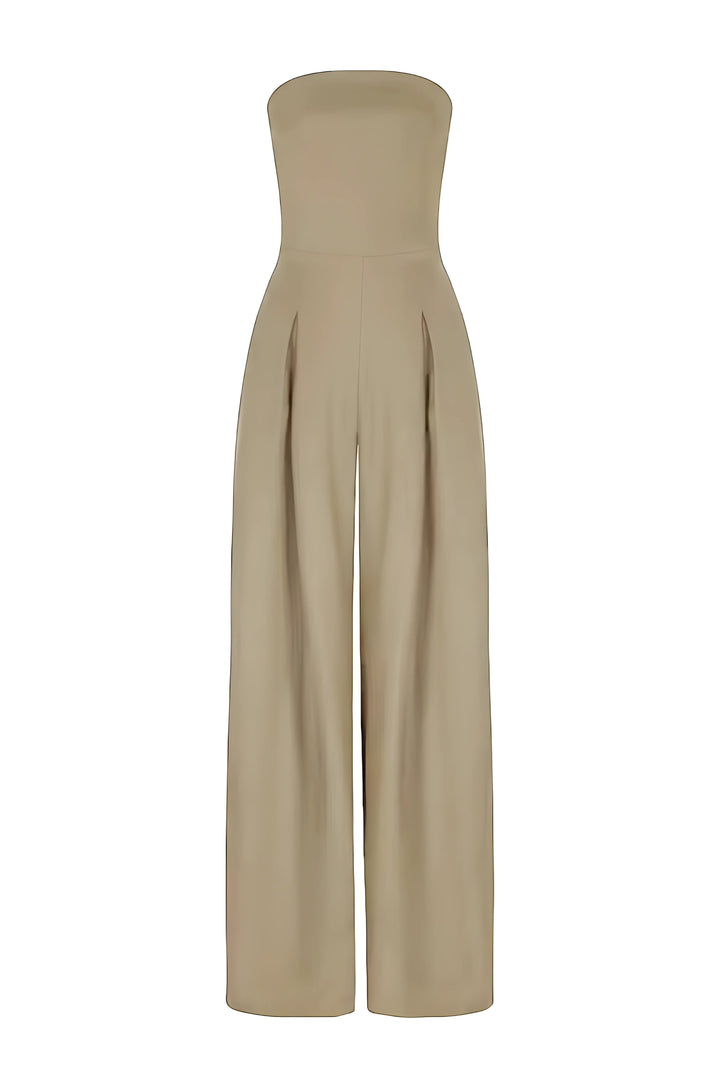 Tamsin | Strapless Wide-Leg Wedding Guest Jumpsuit