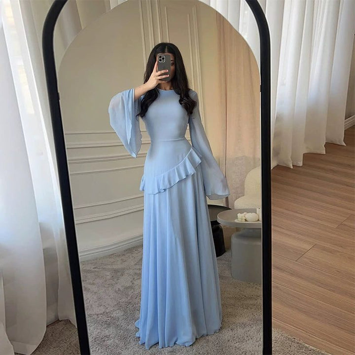 Darcey | Wedding Guest Flared Sleeve Maxi Dress
