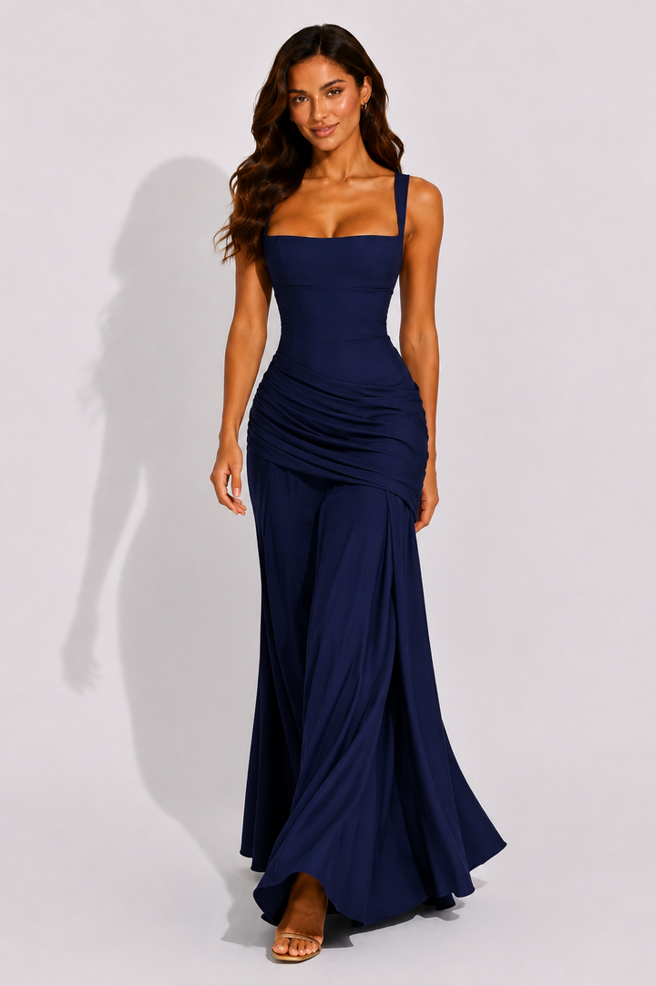 Felicity | Wedding Guest Ruched Maxi Dress