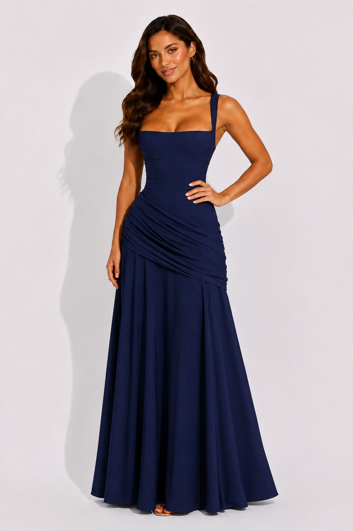Felicity | Wedding Guest Ruched Maxi Dress