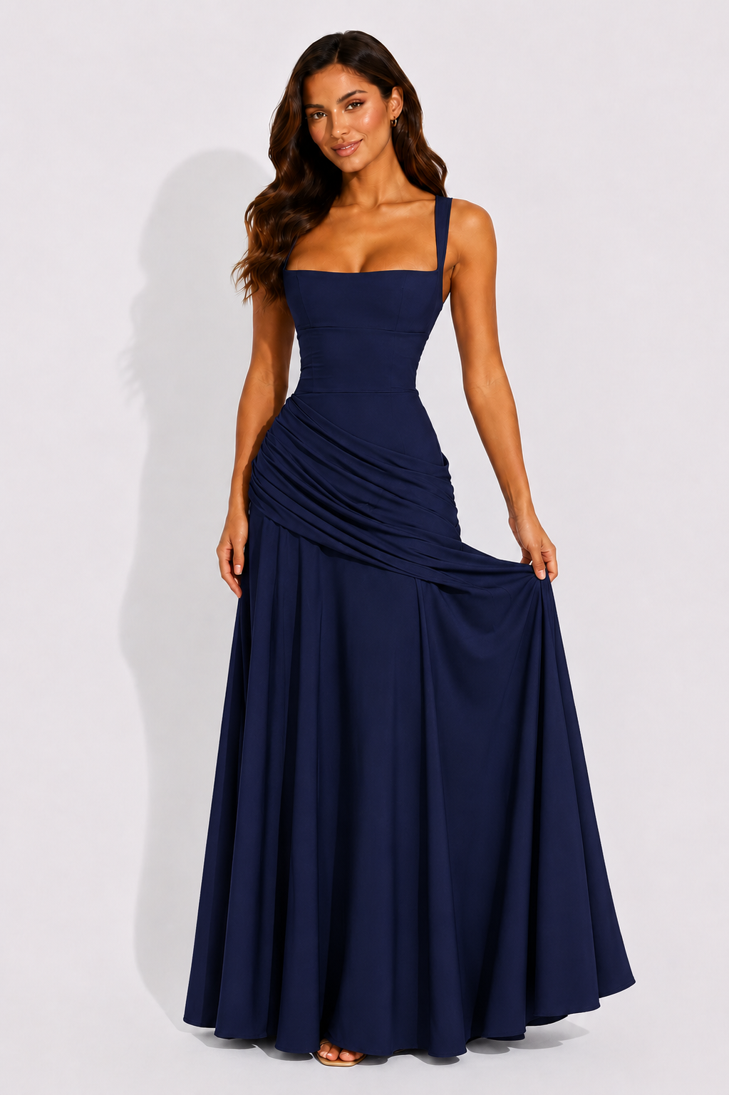 Felicity | Wedding Guest Ruched Maxi Dress