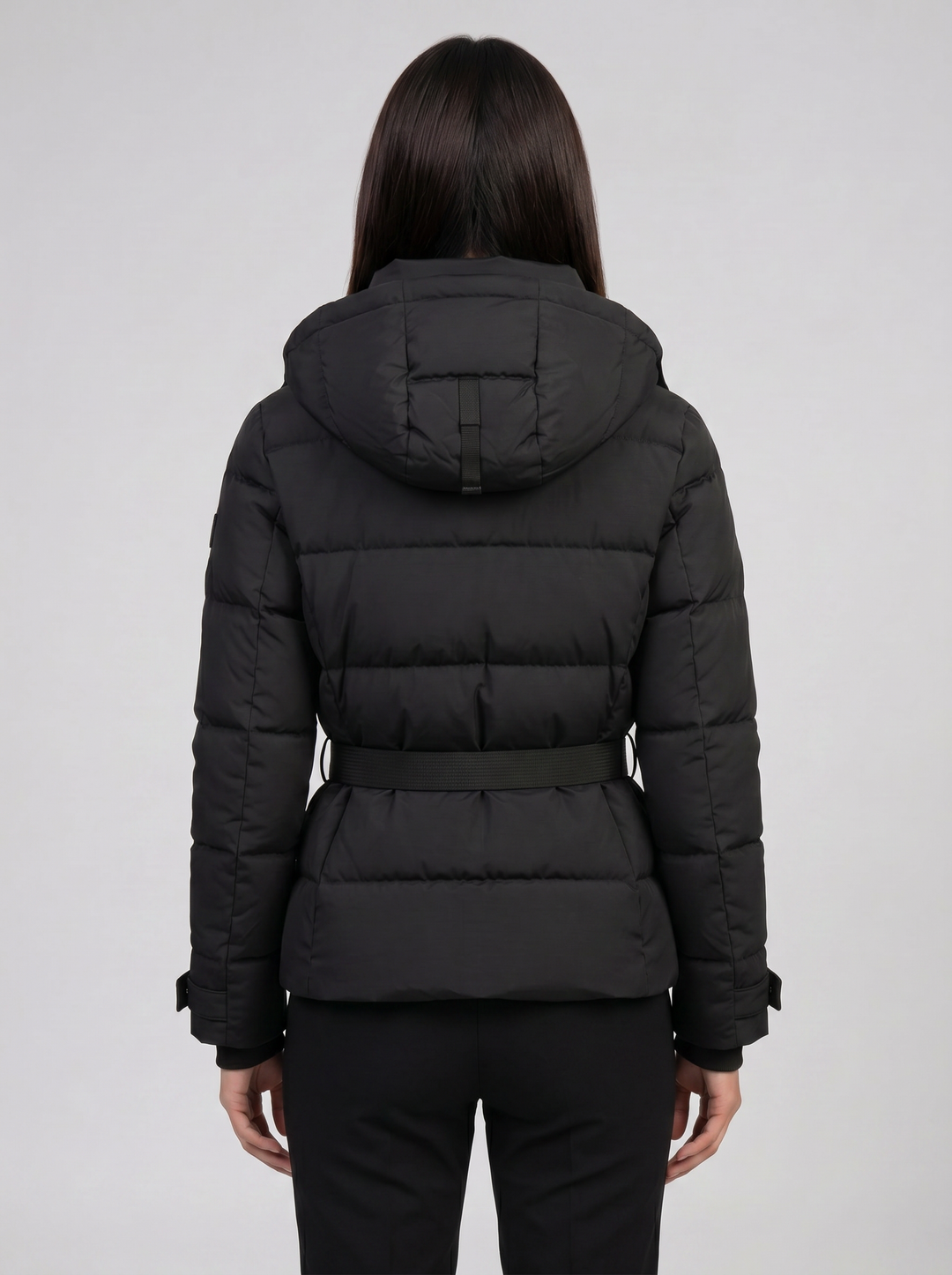 Nancy | Belted Ladies Puffer Jacket Women Black
