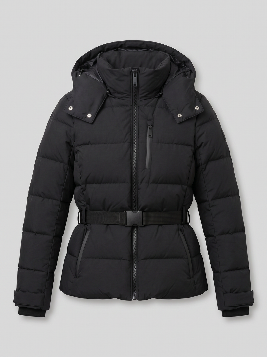 Nancy | Belted Ladies Puffer Jacket Women Black