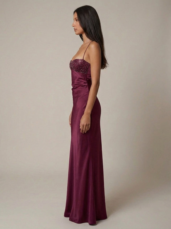 Willow | Pearl Embellished Wedding Guest Maxi Dress