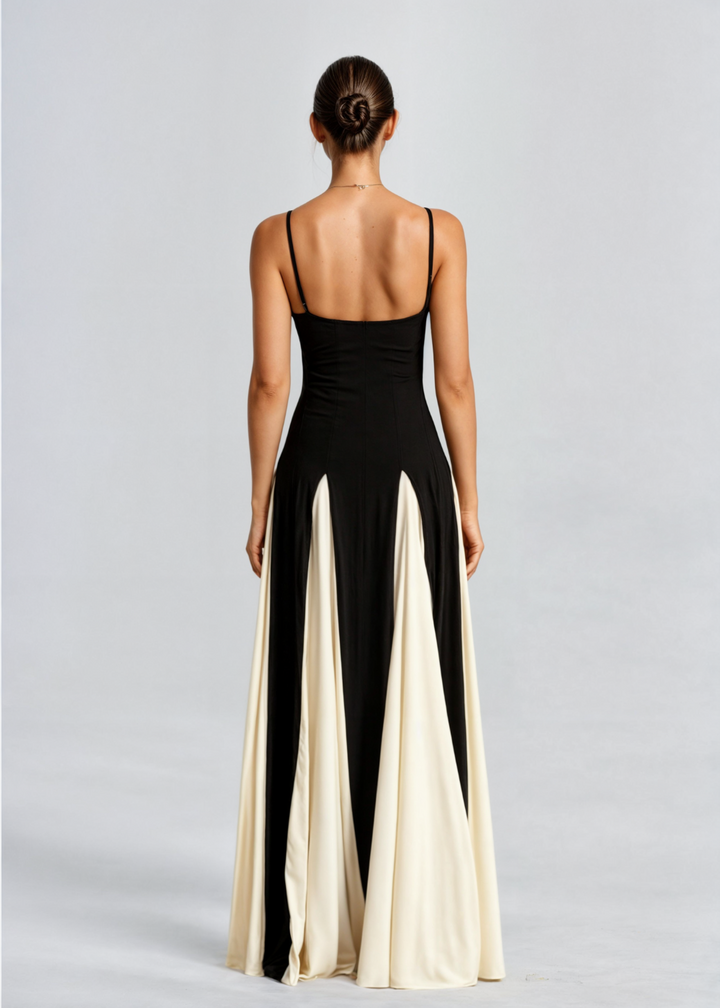 Lottie | Black and White Maxi Dress Women