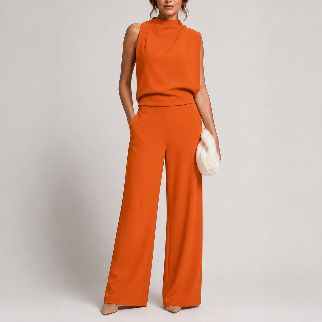 Rosie | Sleeveless Wide-Leg Wedding Guest Jumpsuit
