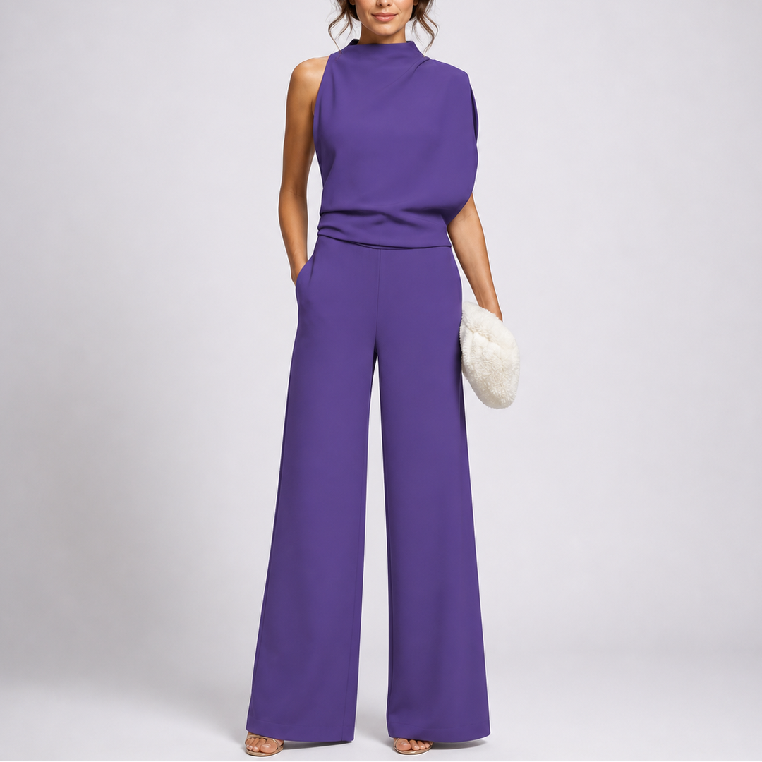 Rosie | Sleeveless Wide-Leg Wedding Guest Jumpsuit