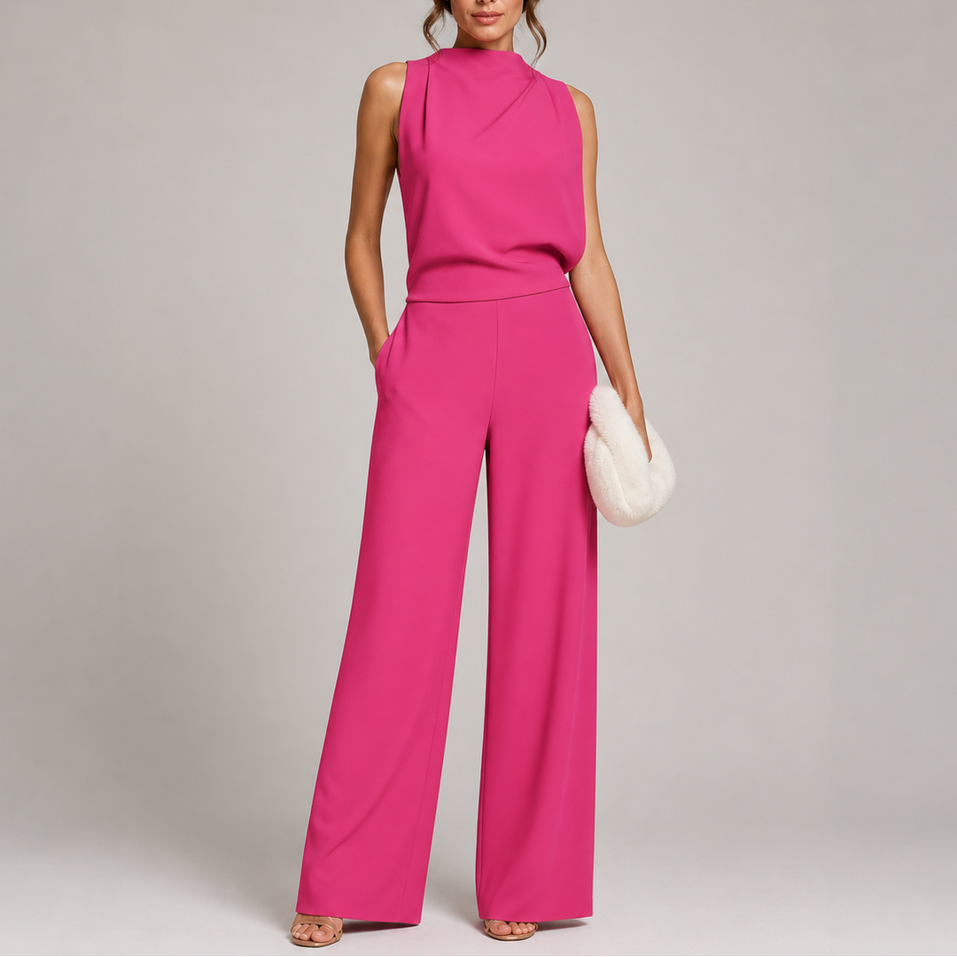 Rosie | Sleeveless Wide-Leg Wedding Guest Jumpsuit