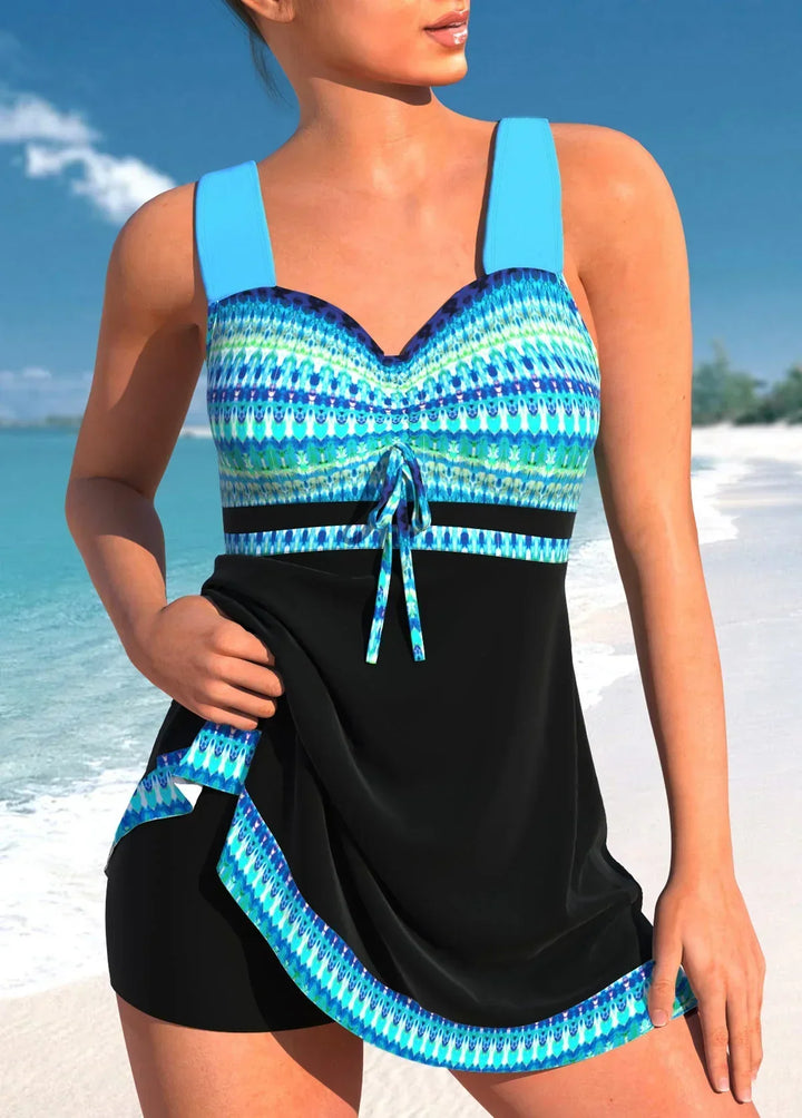 Florence | Nautical Print Summer Swim Dress Women