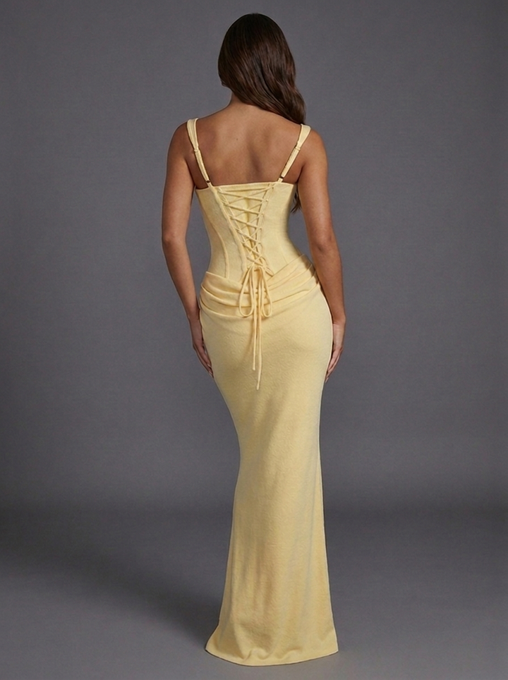 Phoebe | Wedding Guest Corset Maxi Dress